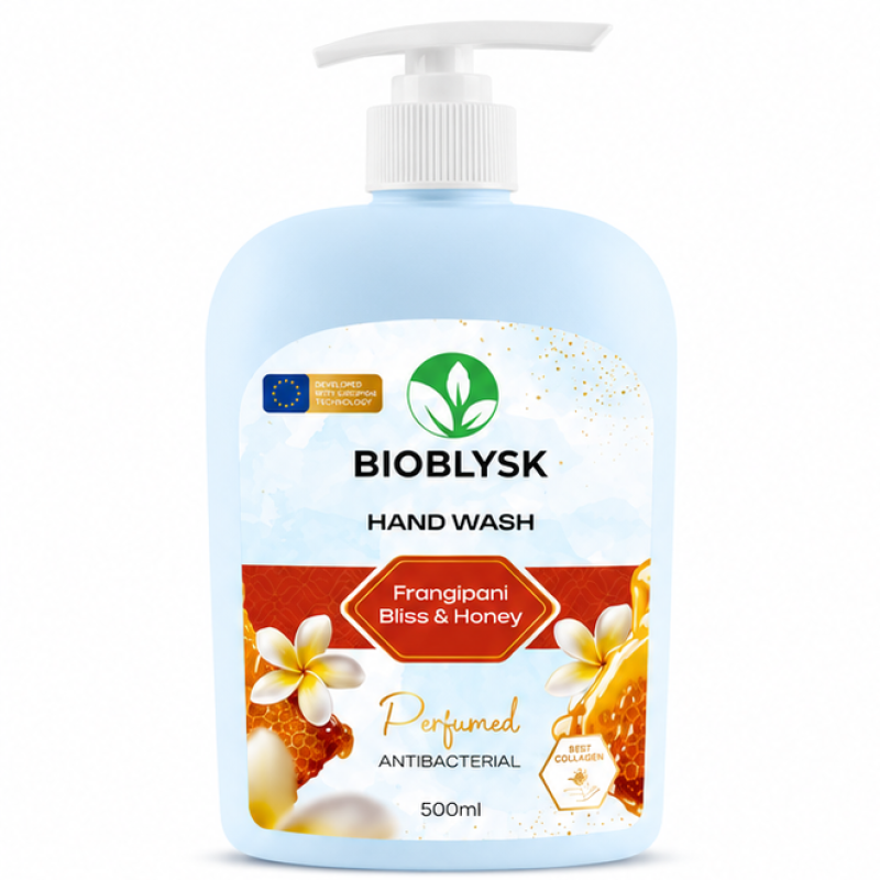 Perfumed Antibacterial Liquid Cream Soap “Frangipani Bliss & Honey” BioBlysk 500 ml