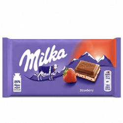 Milka Полуниця та йогурт